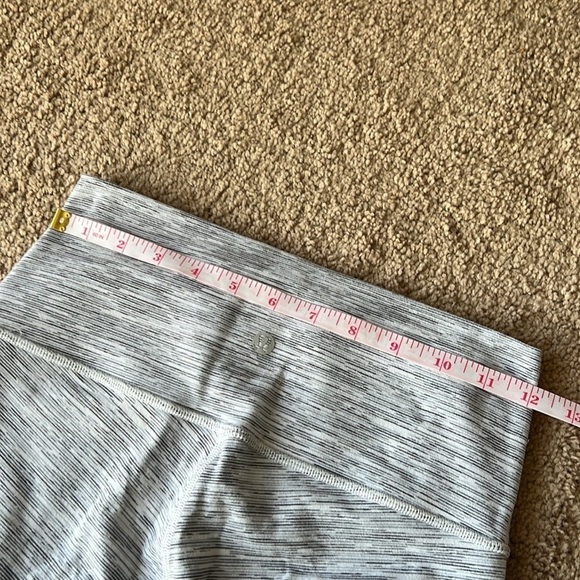 Lululemon Wunder Under Hi-Rise 7/8 Tight 26" Space Ice Grey Alpine White - Picture 10 of 11